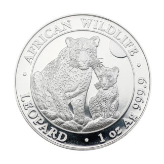 Срібна монета S100 Africal leopard 1oz 2024 Сомалі