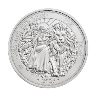 Срібна монета £1 Una & Lion 1oz 2023 Острів Св. Єлени