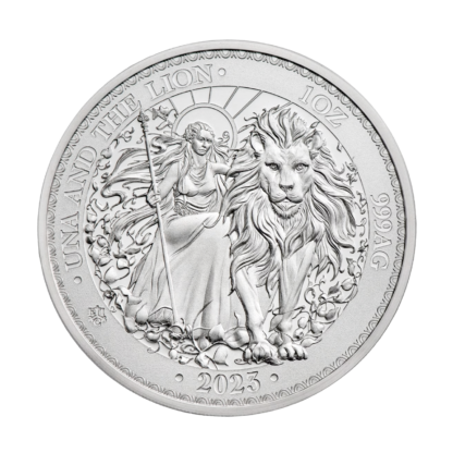 Срібна монета £1 Una & Lion 1oz 2023 Острів Св. Єлени