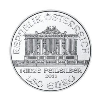 Срібна монета 1,5€ Віденська Філармонія 1oz 2025 Австрія