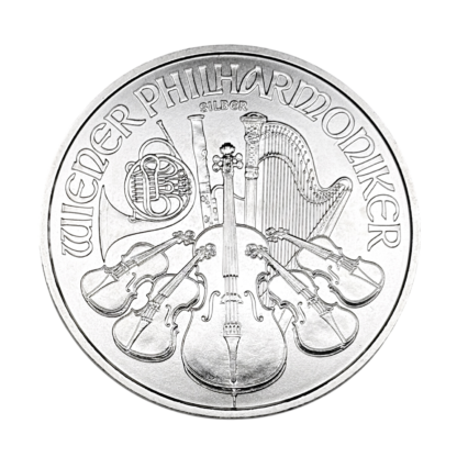 Серебряная монета 1,5€ Венская Филармония 1oz 2014 Австрия