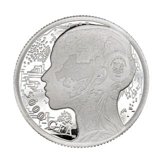 Серебряная монета ₣5000 AI «Искусственный Интеллект» 1oz 2023 Чад