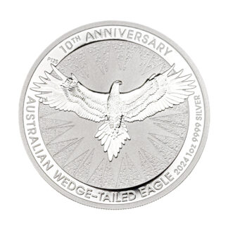 Серебряная монета $1 Клинохвостый орел 1oz 2024 Австралия