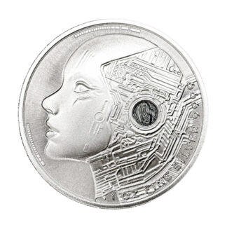 Серебряная монета ₣5000 AI «Искусственный Интеллект» 1oz 2025 Чад