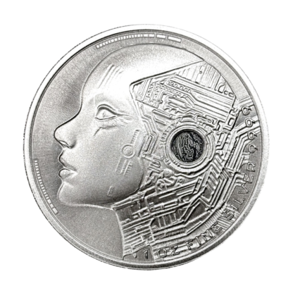 Серебряная монета ₣5000 AI «Искусственный Интеллект» 1oz 2025 Чад