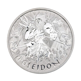 Серебряная монета 1$ Poseidon 1oz 2021 Австралия