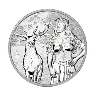 Серебряная монета 5 mark Valkyries «Ostara» 1oz 2023 Германия