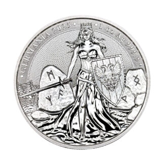 Серебряная монета 5 mark Germania 1oz 2025 Германия