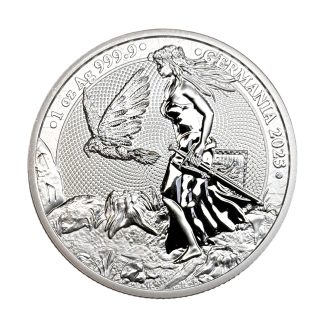 Серебряная монета 5 mark Леди Германия 1oz 2023 года