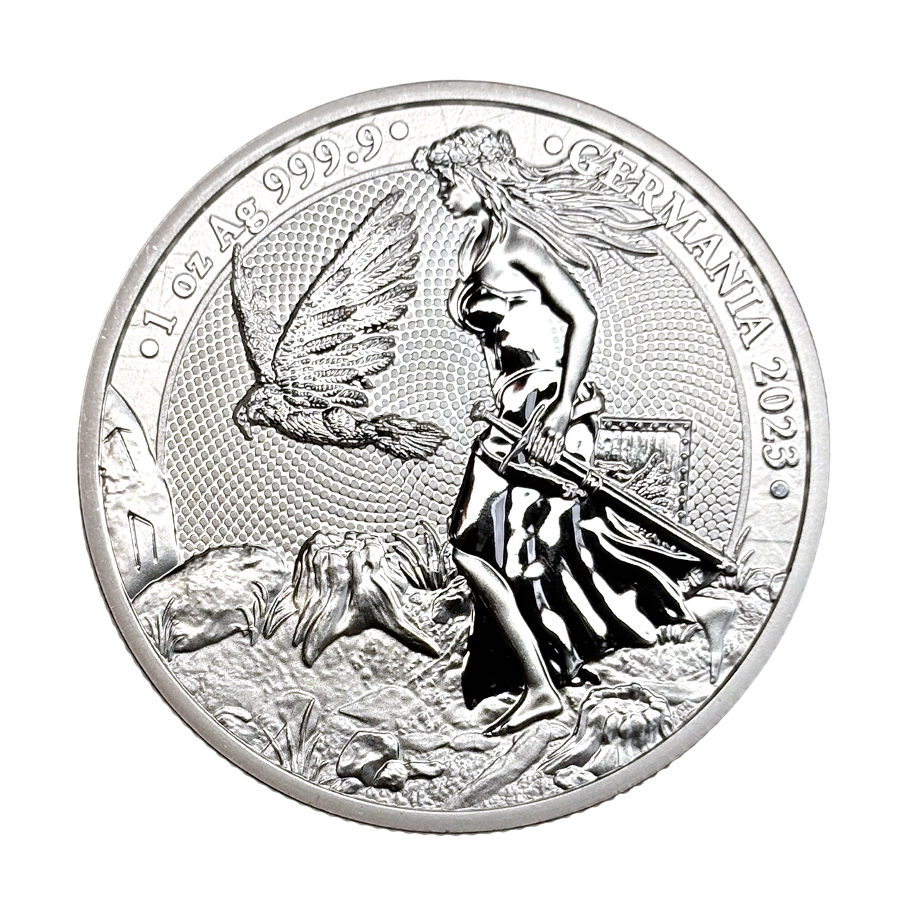 Серебряная монета 5 mark Леди Германия 1oz 2023 года