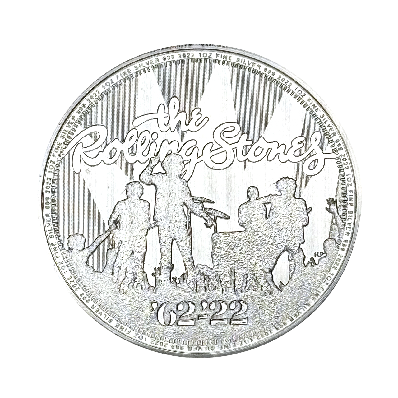 Серебряная монета £2 Легенды музыки: The Rolling Stones 1oz 2022