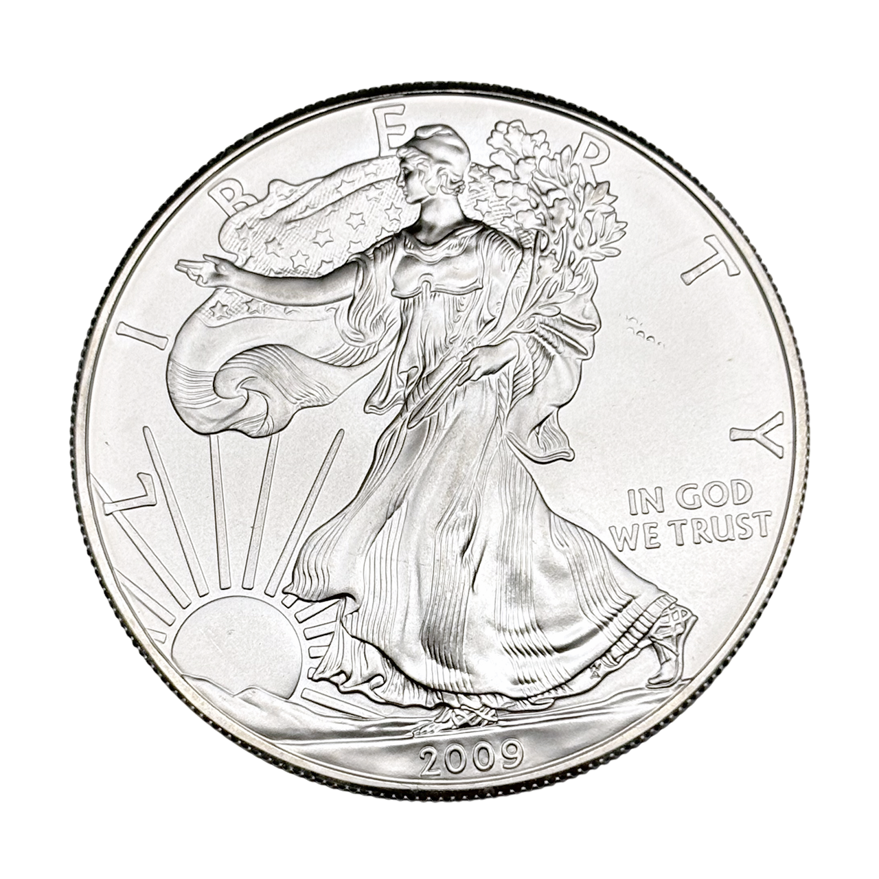 Серебряная монета 1$ Liberty, American Eagle 1oz 2009