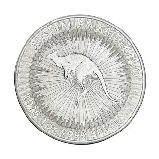 Серебряная монета $1 Australian Kangaroo 1oz 2025
