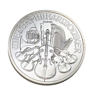 Серебряная монета 1,5€ Венская Филармония 1oz 2009 Австрия