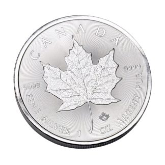Серебряная монета 5$ Кленовый лист 1oz 2025 Канада
