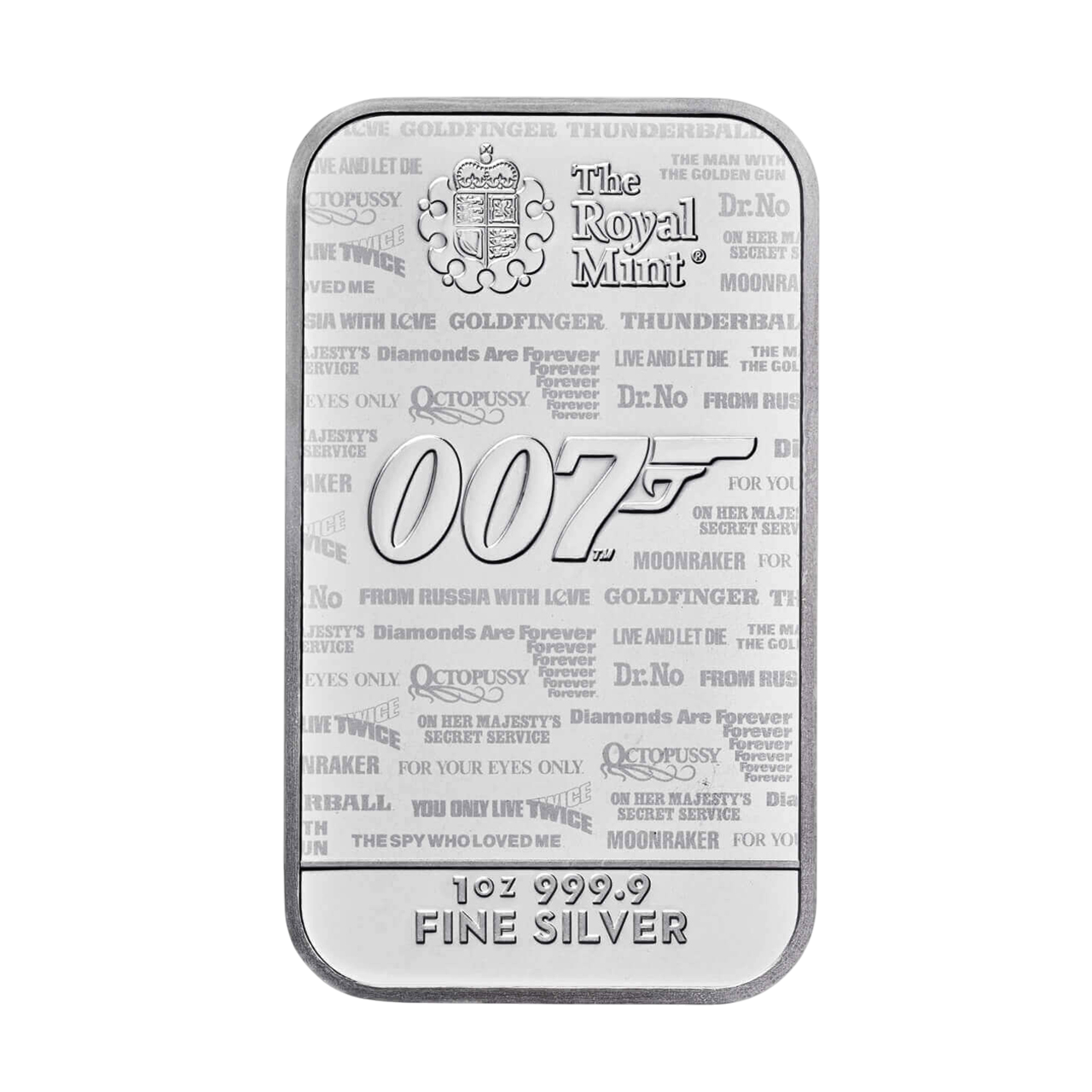 Срібний злиток Агент 007 «No Time To Die» 1oz Великобританія