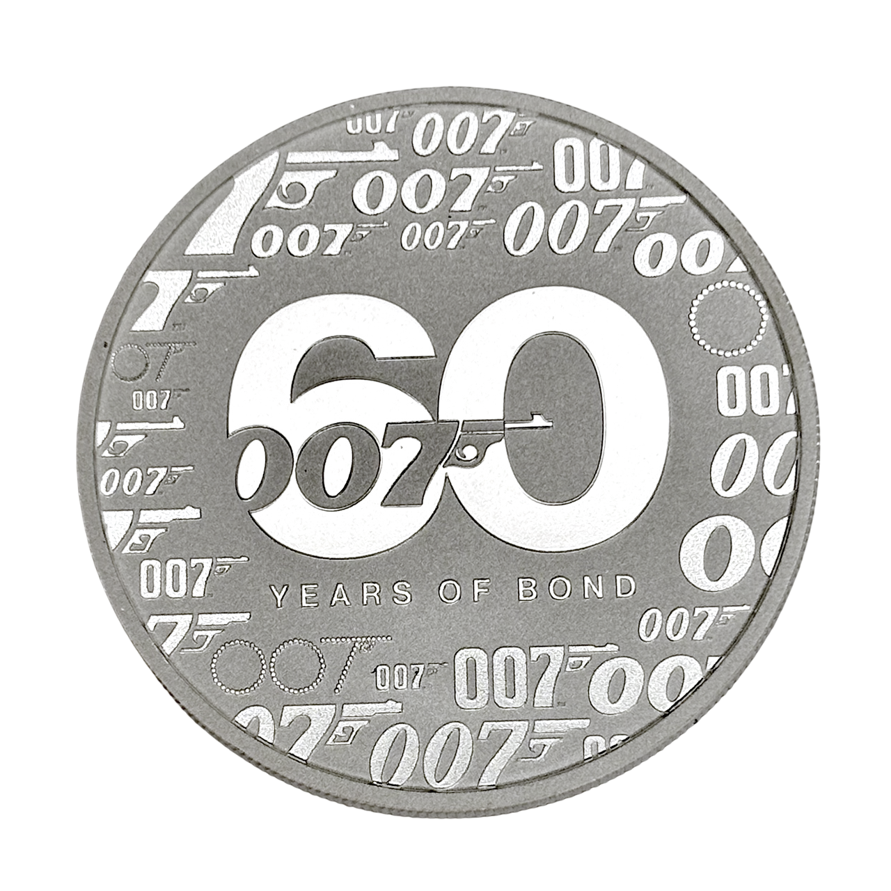 Срібна монета 1$ Джеймс Бонд 60-річчя 1oz 2022 Тувалу