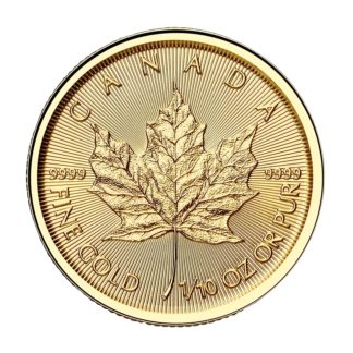 Золота монета 5$ Кленовий Лист 1/10oz 2025 Канада