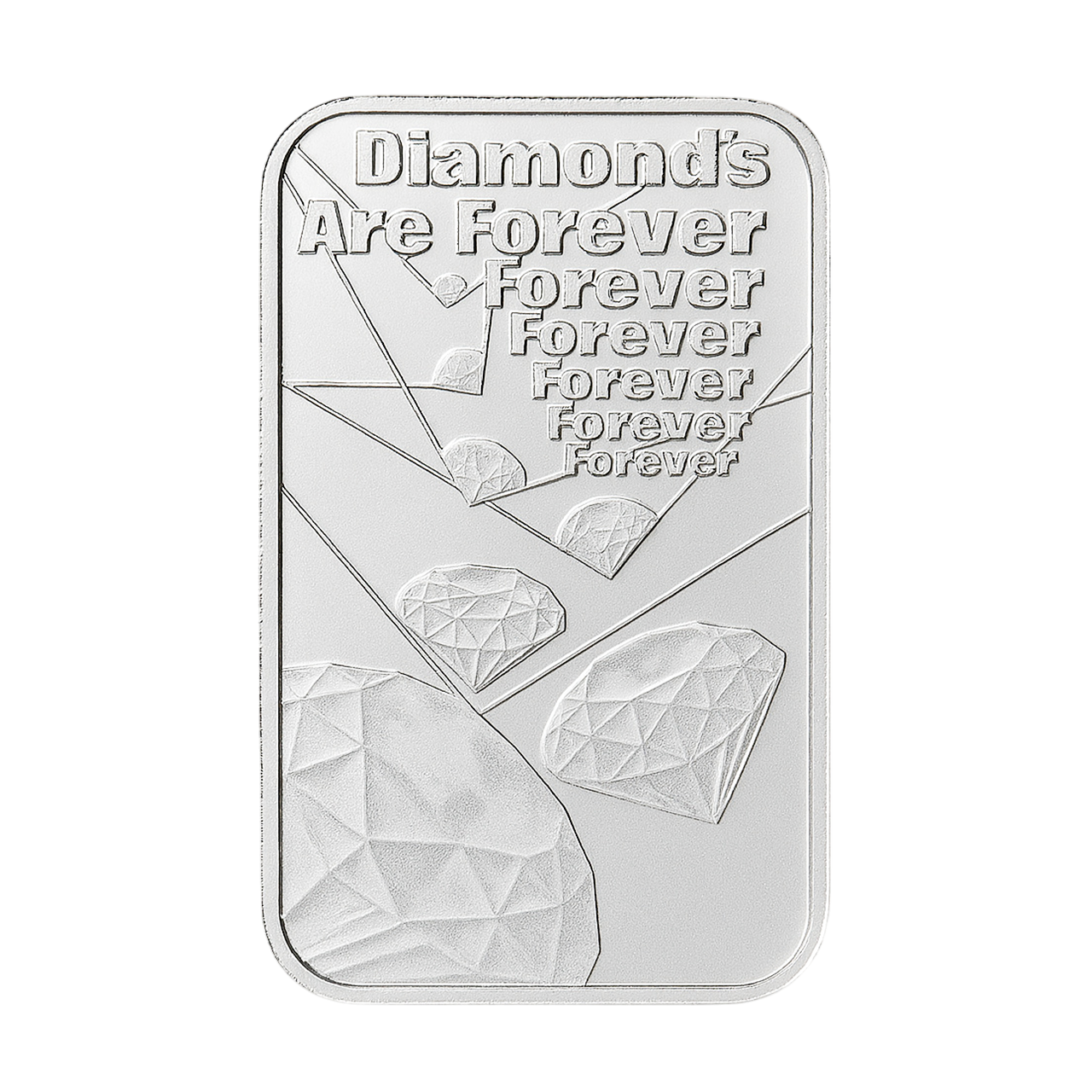 Серебряный слиток 007 «Diamonds Are Forever» 1oz 2022 Великобритания