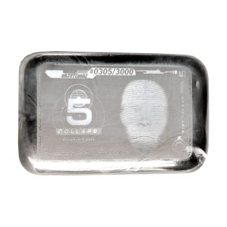 Серебряный слиток 5$ Silver Note 100гр 2025 Ниуэ