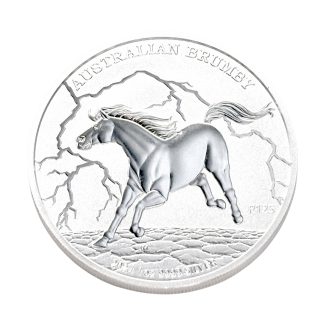 Серебряная монета 1$ Australian Brumby 1oz 2024 Австралия