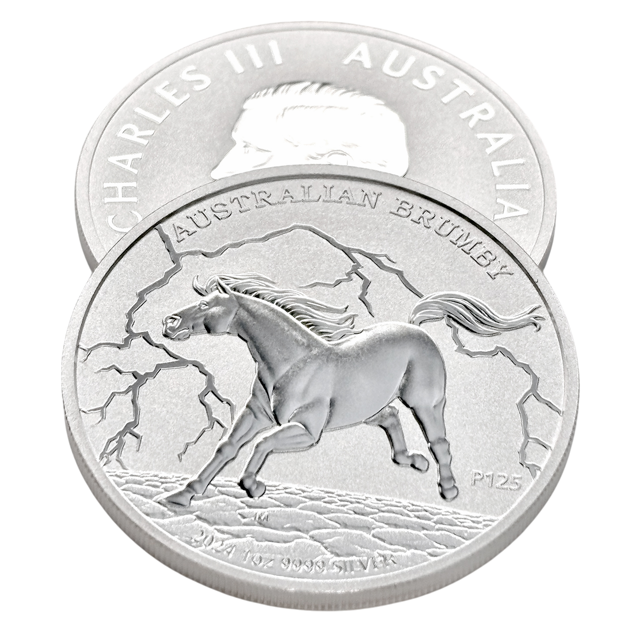 Серебряная монета 1$ Australian Brumby 1oz 2024 Австралия