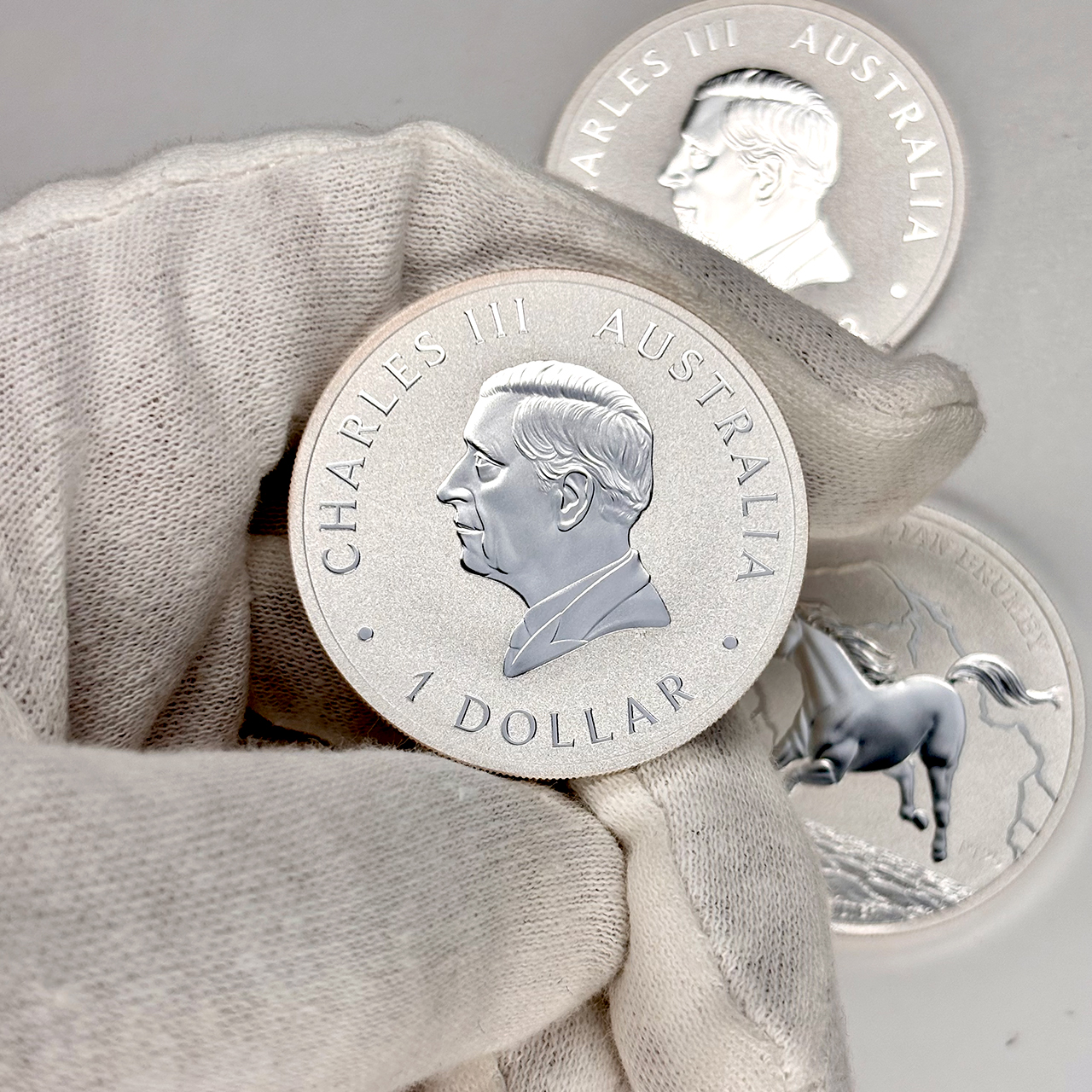 Серебряная монета 1$ Australian Brumby 1oz 2024 Австралия