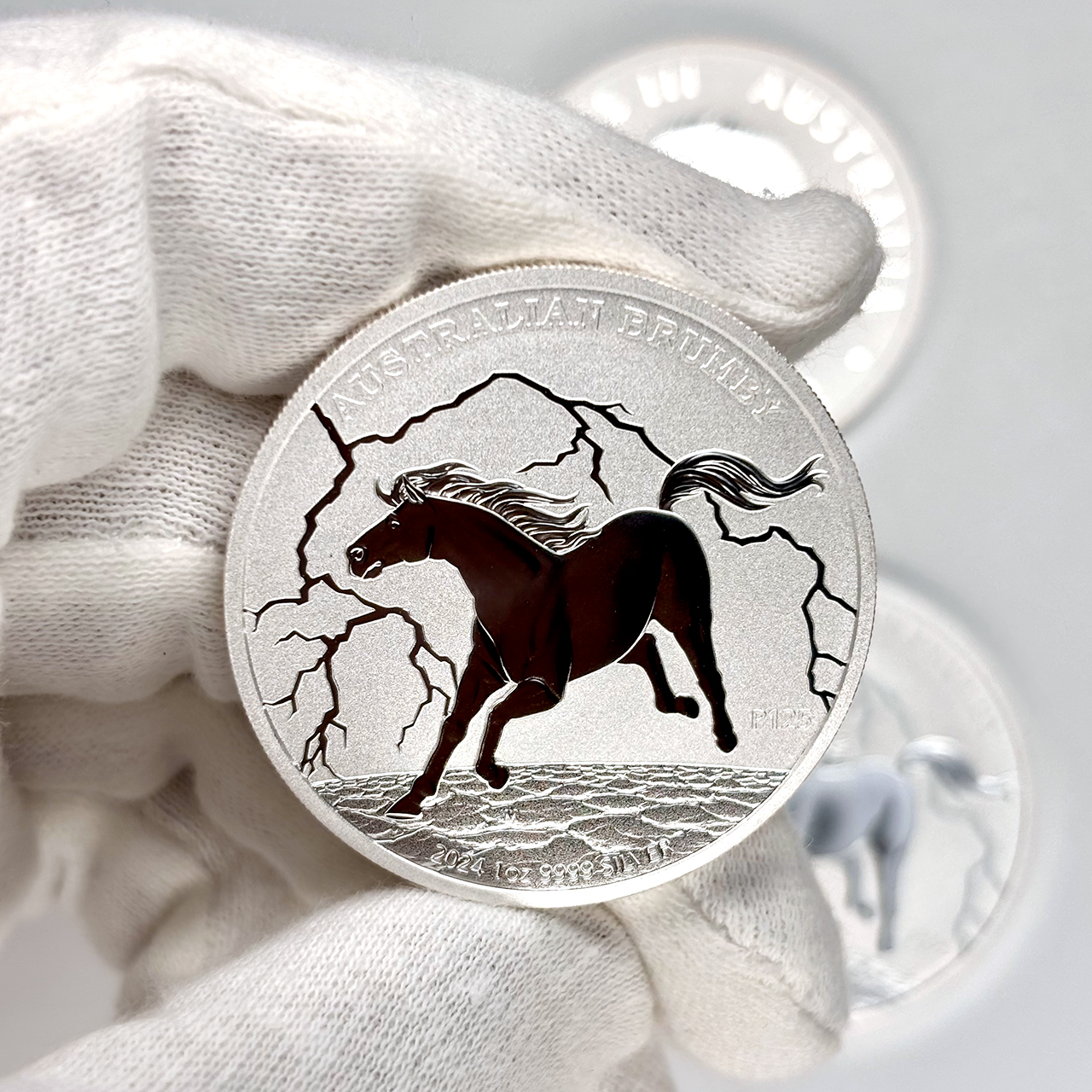 Серебряная монета 1$ Australian Brumby 1oz 2024 Австралия