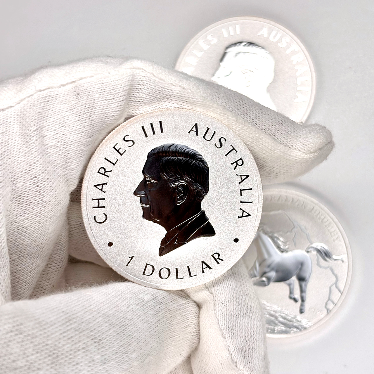 Серебряная монета 1$ Australian Brumby 1oz 2024 Австралия