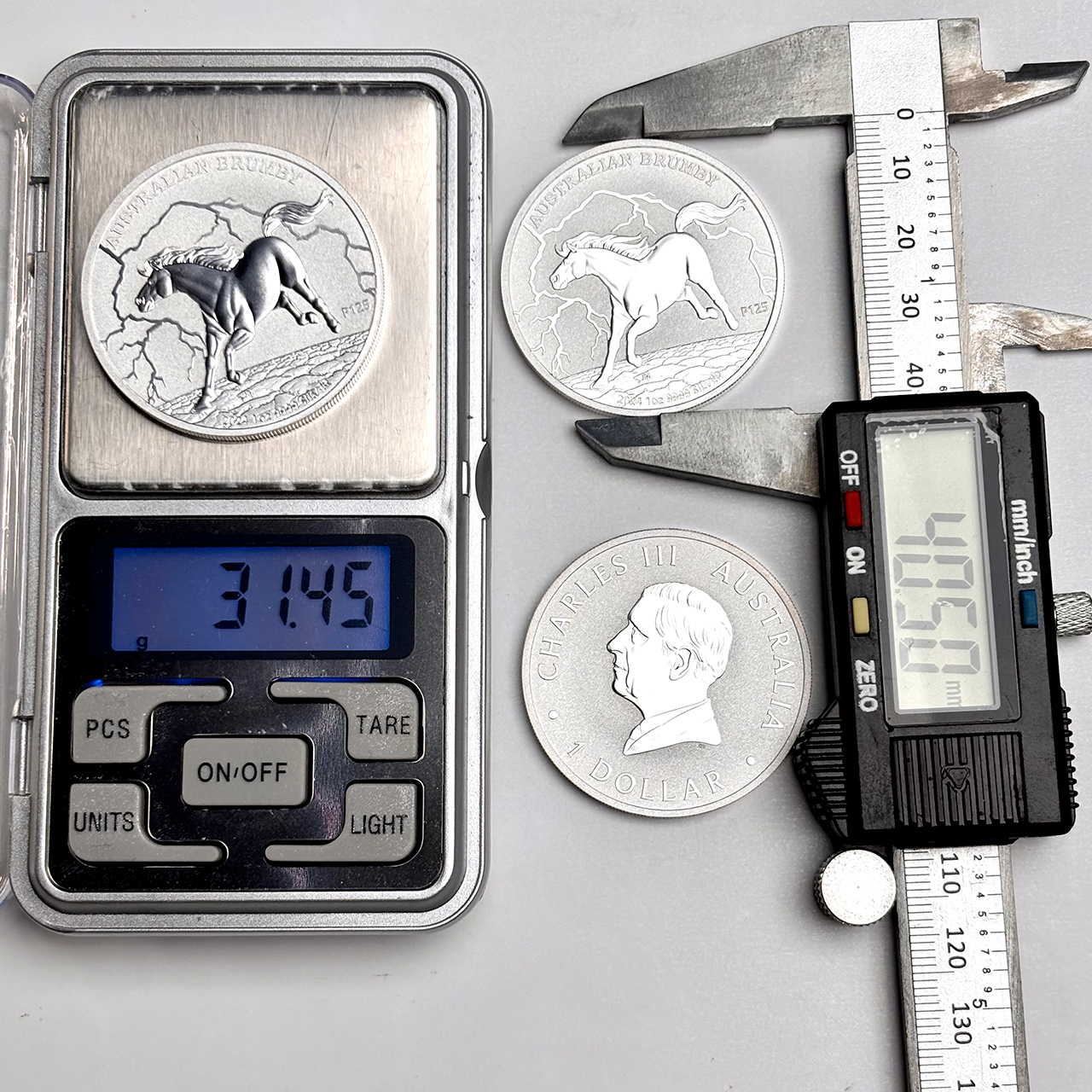 Серебряная монета 1$ Australian Brumby 1oz 2024 Австралия