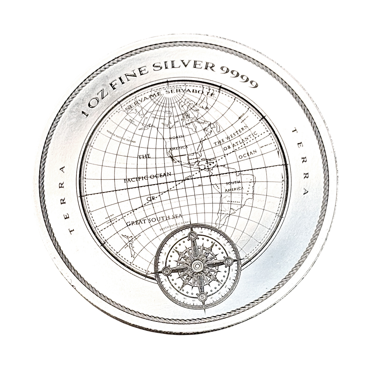Серебряная монета 2$ Terra 1oz 2025 Ниуэ