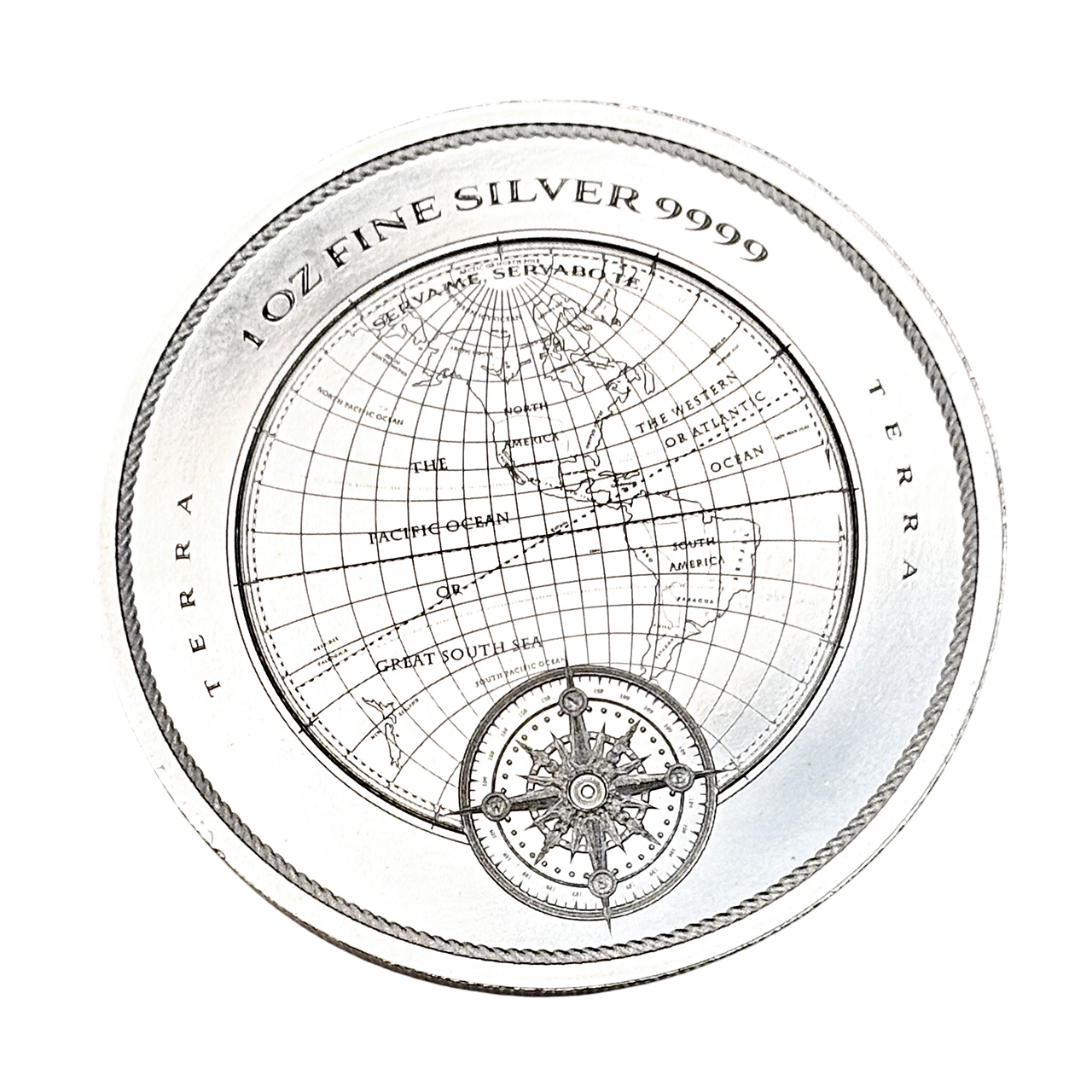 Серебряная монета 2$ Terra 1oz 2025 Ниуэ