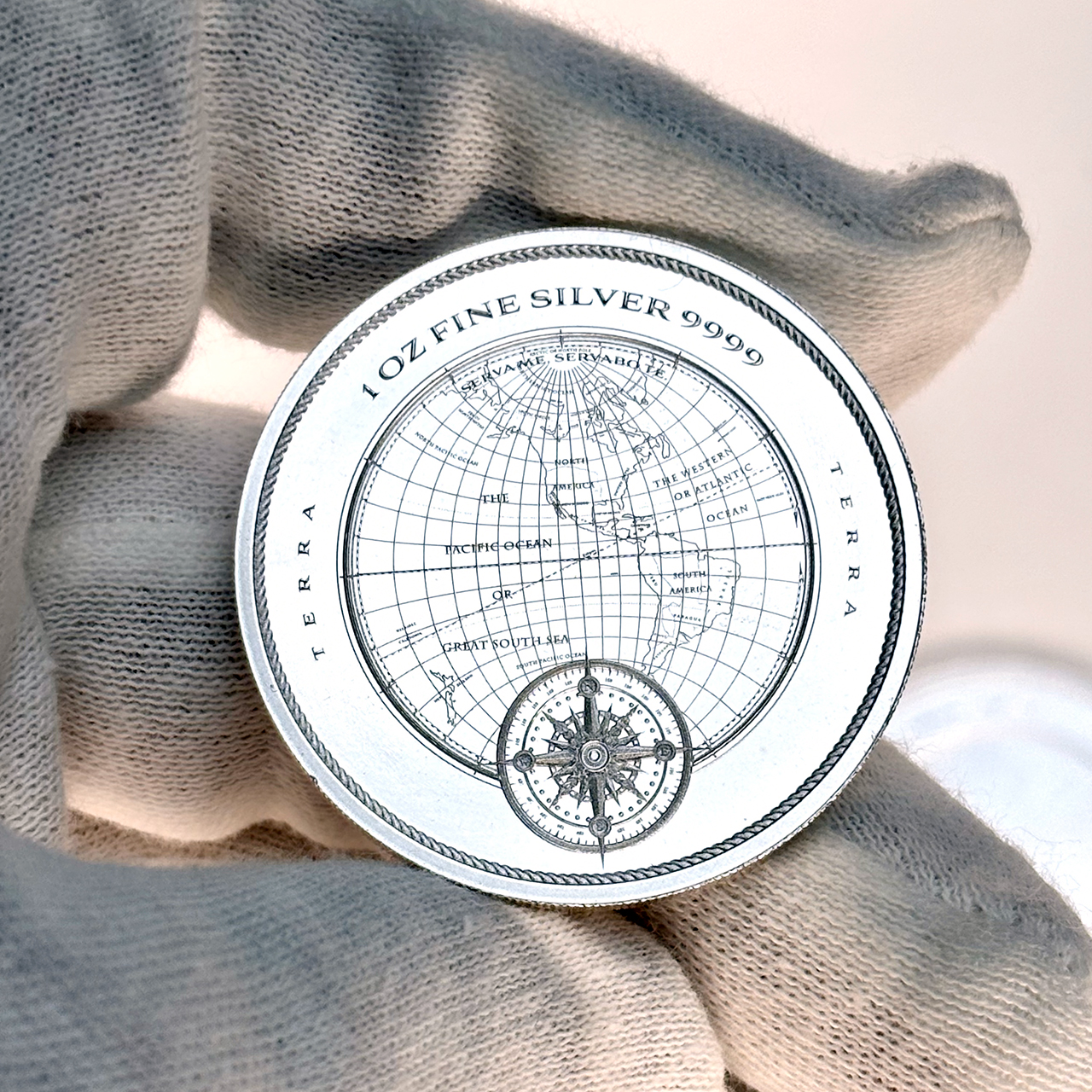 Серебряная монета 2$ Terra 1oz 2025 Ниуэ