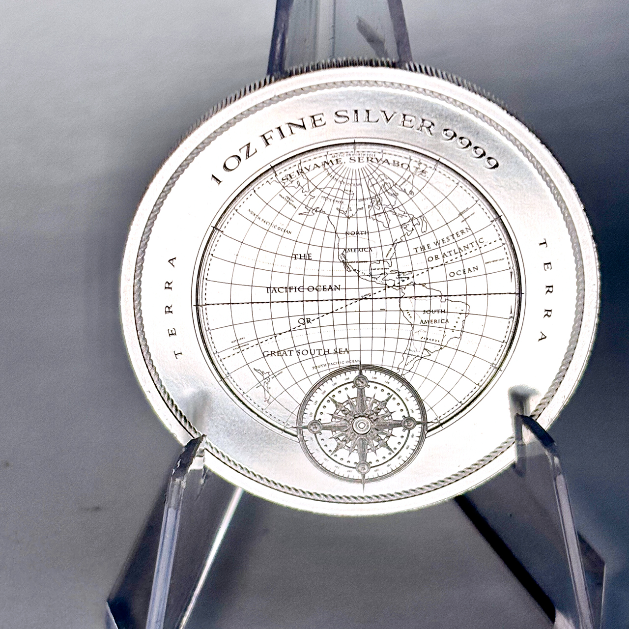 Серебряная монета 2$ Terra 1oz 2025 Ниуэ