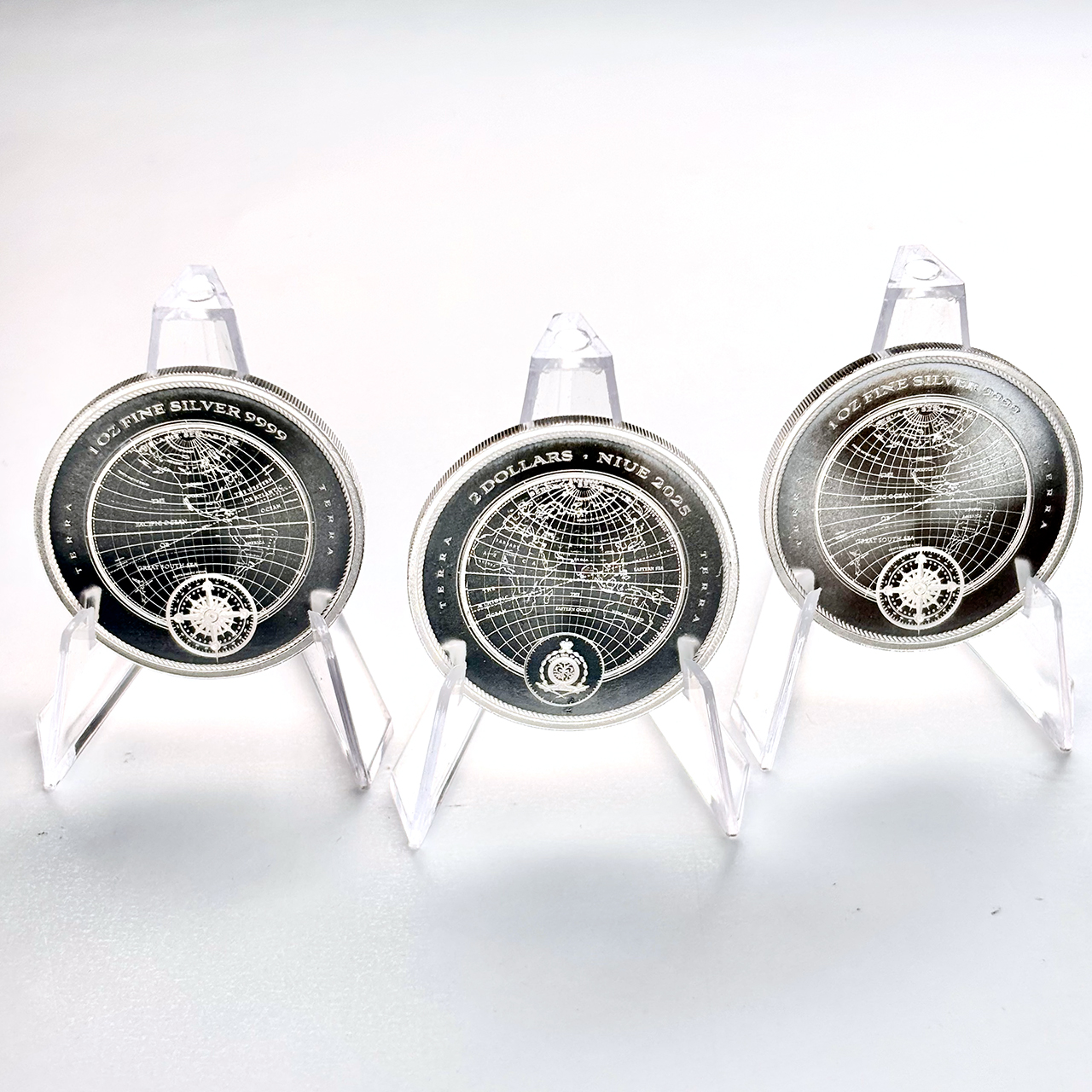 Серебряная монета 2$ Terra 1oz 2025 Ниуэ