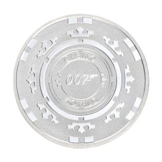 Серебряная монета 1$ Агент 007 «Казино Рояль» 1oz 2023 Тувалу