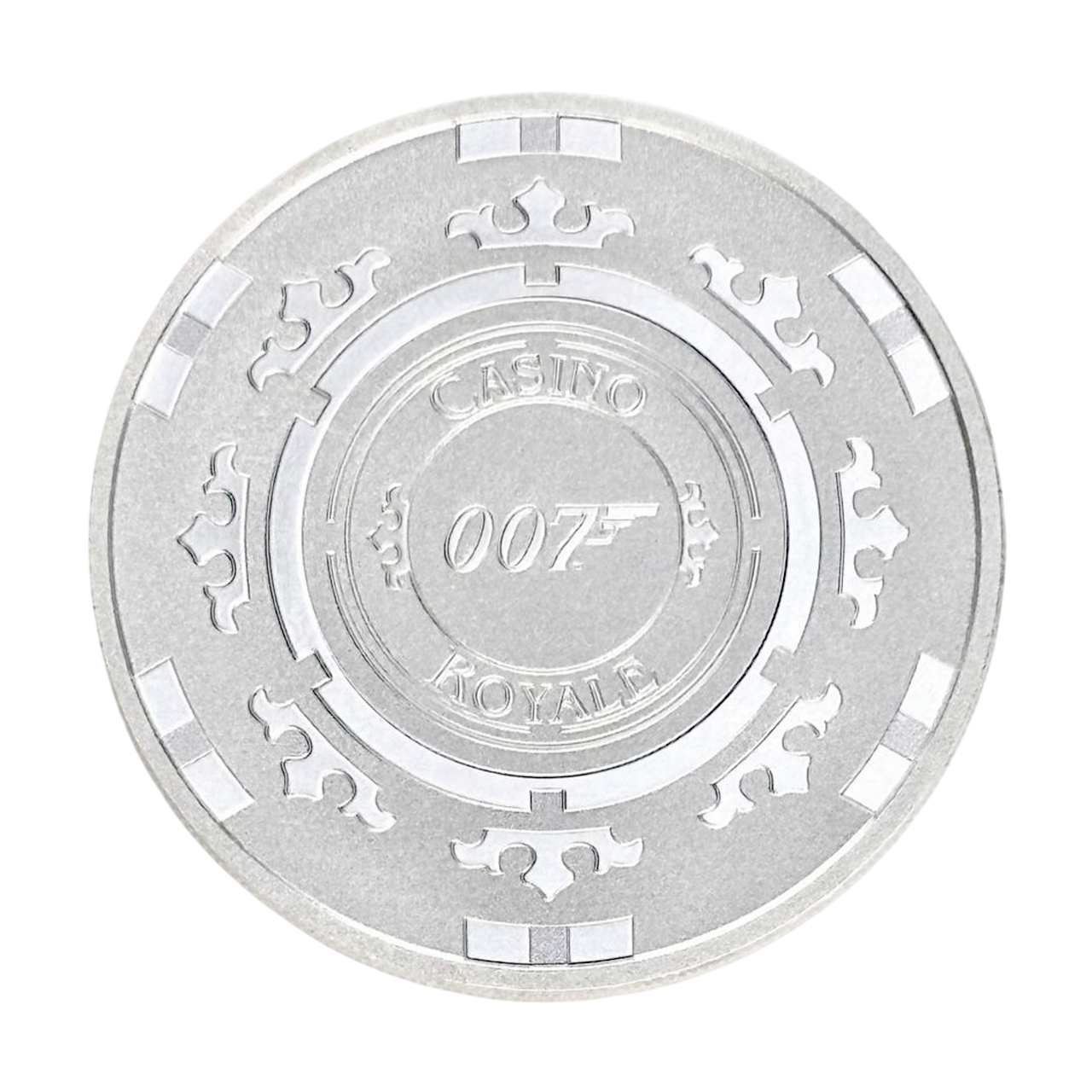 Серебряная монета 1$ Агент 007 «Казино Рояль» 1oz 2023 Тувалу