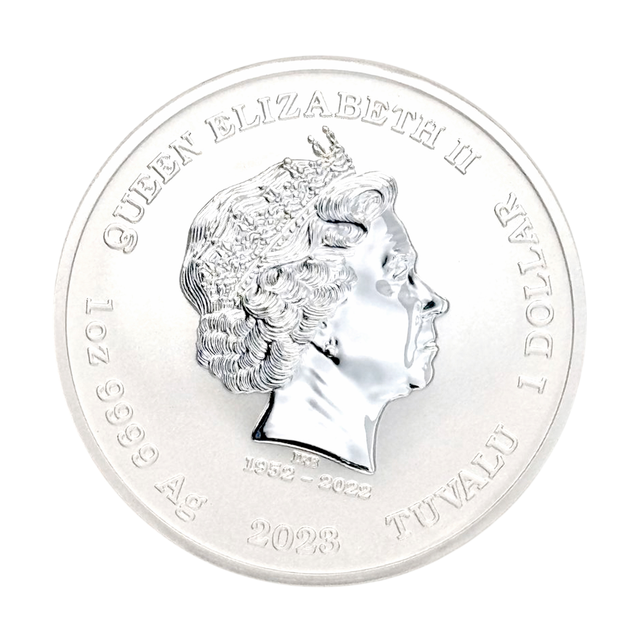 Серебряная монета 1$ Агент 007 «Казино Рояль» 1oz 2023 Тувалу