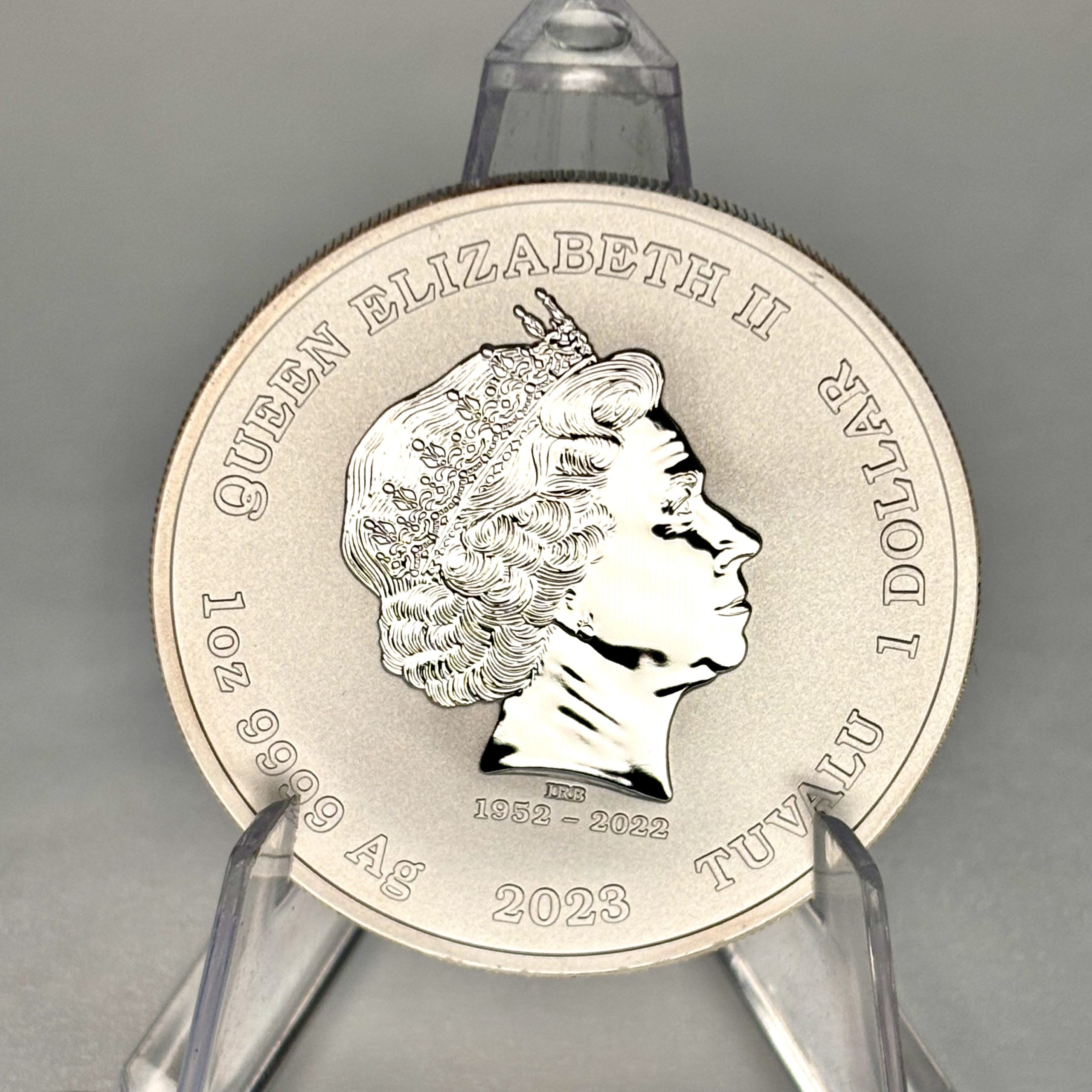 Серебряная монета 1$ Агент 007 «Казино Рояль» 1oz 2023 Тувалу