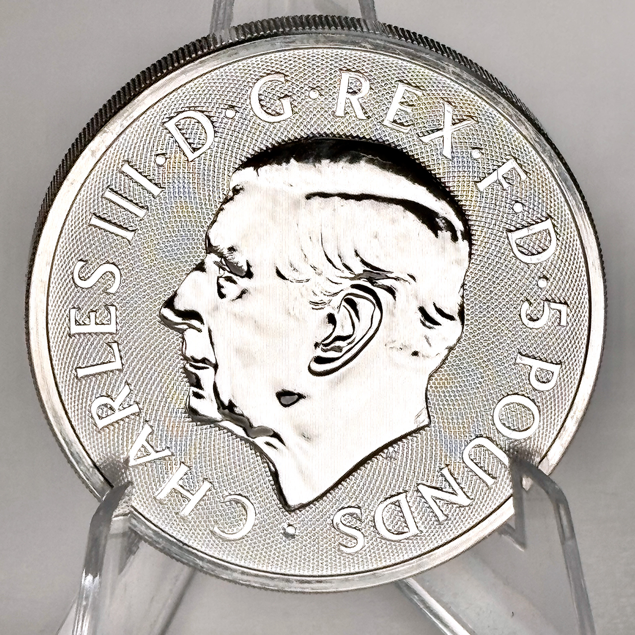 Серебряная монета 5£ Queen’s Panther 2oz 2025 Великобритания