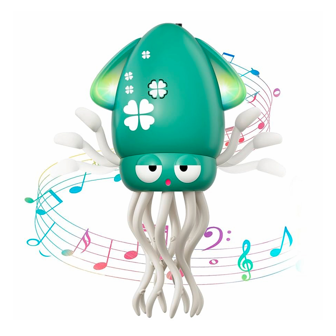 Танцующий робот-осьминог Dancing Squid 2025, зеленый