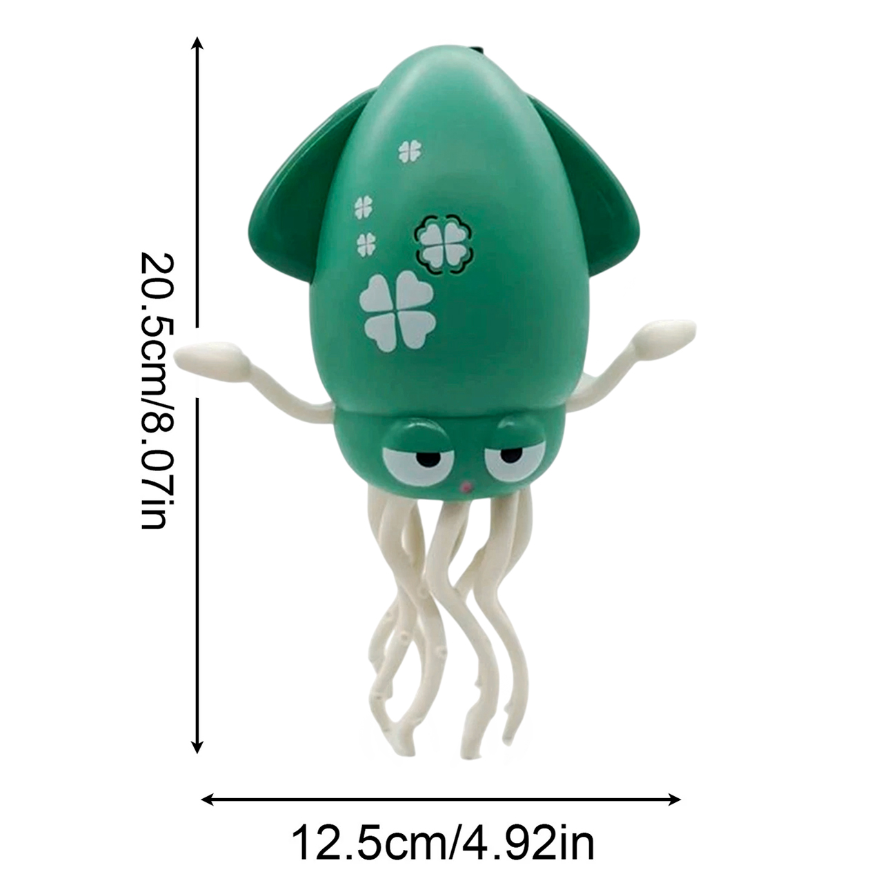 Танцующий робот-осьминог Dancing Squid 2025, зеленый
