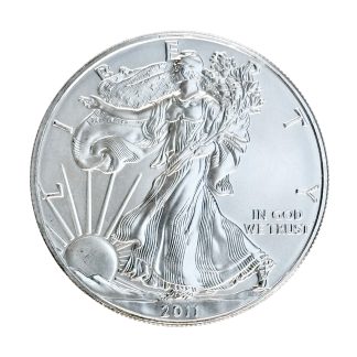 Серебряная монета 1$ Liberty, American Eagle 1oz 2011 США