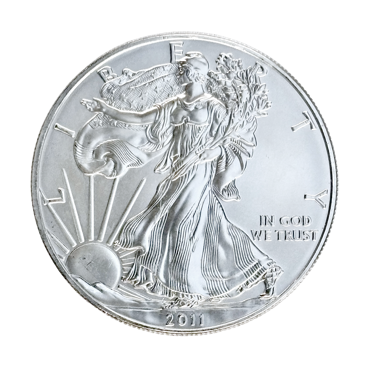 Серебряная монета 1$ Liberty, American Eagle 1oz 2011 США