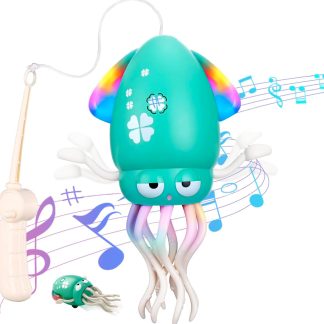 Танцующий робот-осьминог Dancing Squid 2025, зеленый