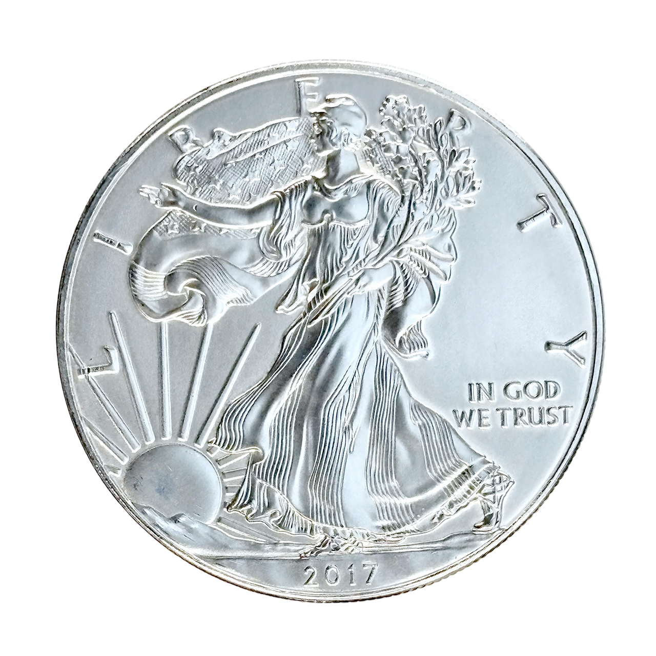 Серебряная монета 1$ Liberty, American Eagle 1oz 2017 США