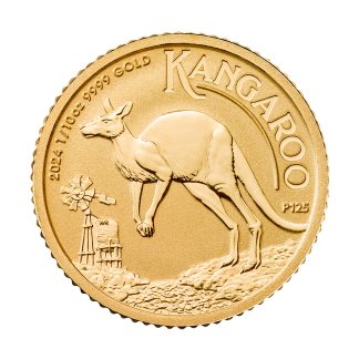 Золота монета 15$ Кенгуру 1/10oz 2024 Австралія