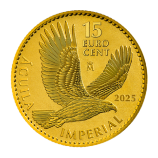 Золота монета 15 € «Імператорський орел» 2025 - 1/10 oz