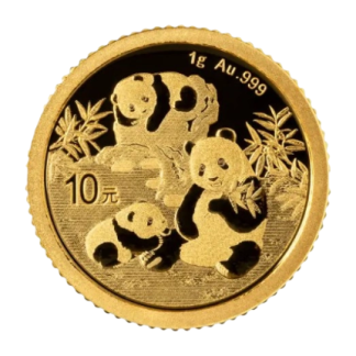 Золота монета «Chinese Gold Panda» 2025 року — 10 юанів