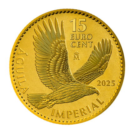 Золота монета 15 € «Імператорський орел» 2025 – 1/10 oz